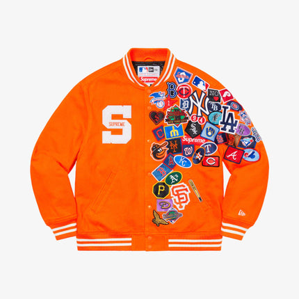 Supreme x MLB x New Era Varsity Jacket Orange (SS20) - SOLE SERIOUSS (1)