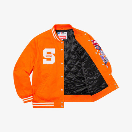 Supreme x MLB x New Era Varsity Jacket Orange (SS20) - SOLE SERIOUSS (2)