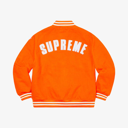 Supreme x MLB x New Era Varsity Jacket Orange (SS20) - SOLE SERIOUSS (3)