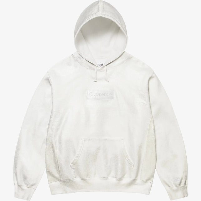 Supreme x MM6 Maison Margiela Pullover Hooded Sweatshirt White (SS24) - SOLE SERIOUSS (1)