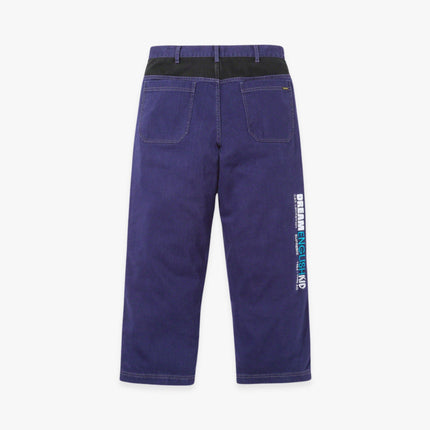 Supreme x Mark Leckey Twill Panel Pants 'Dream English Kid' Purple (FW23) - SOLE SERIOUSS (2)