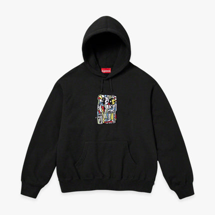 Supreme x Neil Blender Hooded Sweatshirt 'Mosaic' Black (FW23) - SOLE SERIOUSS (1)