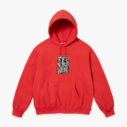 Supreme x Neil Blender Hooded Sweatshirt 'Mosaic' Burnt Red (FW23) - SOLE SERIOUSS (1)