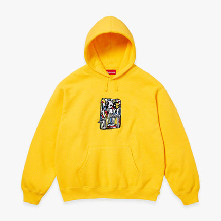 Supreme x Neil Blender Hooded Sweatshirt 'Mosaic' Yellow (FW23) - SOLE SERIOUSS (1)