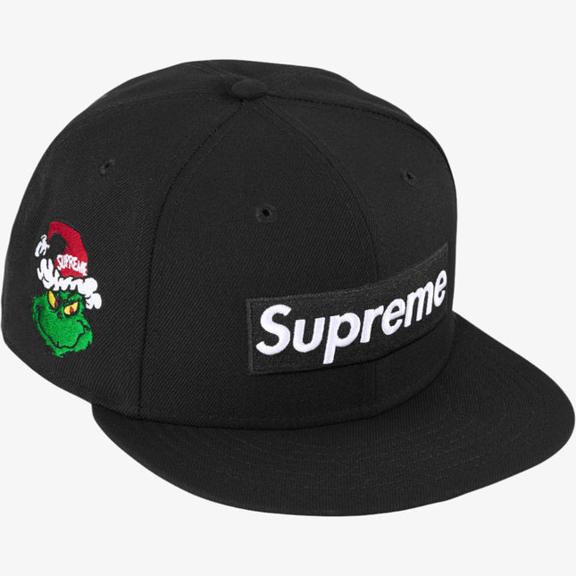 Supreme x New Era 59Fifty Baseball Hat 'Grinch Box Logo' Black (FW24) - SOLE SERIOUSS (1)