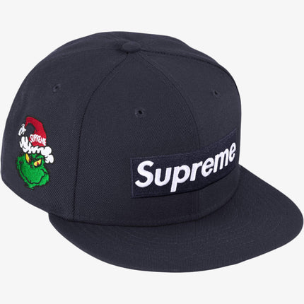 Supreme x New Era 59Fifty Baseball Hat 'Grinch Box Logo' Navy (FW24) - SOLE SERIOUSS (1)