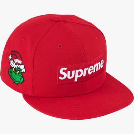 Supreme x New Era 59Fifty Baseball Hat 'Grinch Box Logo' Red (FW24) - SOLE SERIOUSS (1)