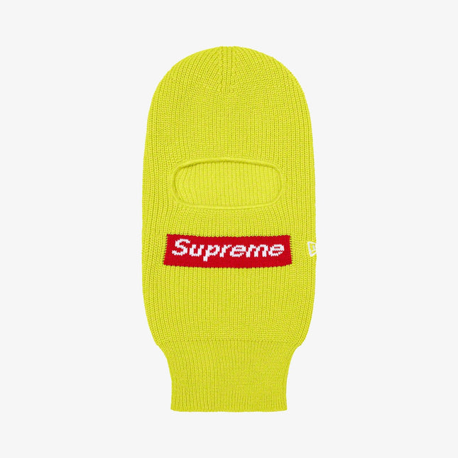 Supreme x New Era Balaclava 'Box Logo' Lime FW21 - SOLE SERIOUSS (1)