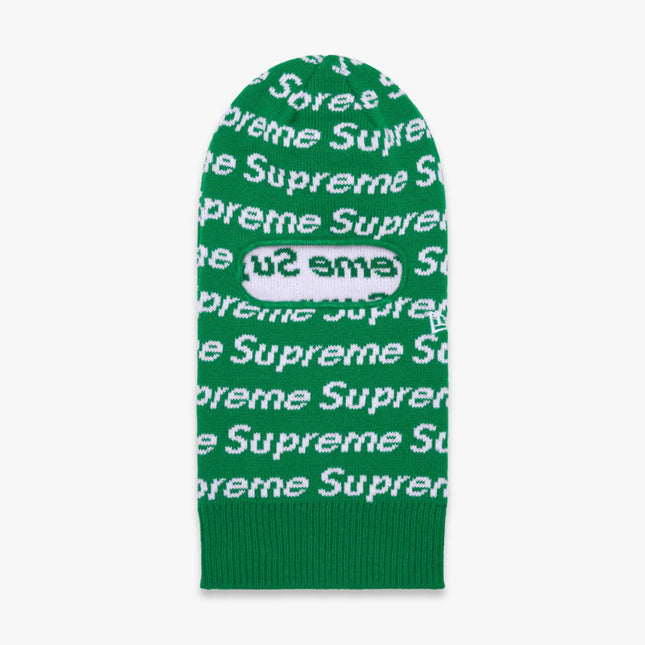 Supreme x New Era Balaclava 'Repeat' Green (FW23) - SOLE SERIOUSS (1)