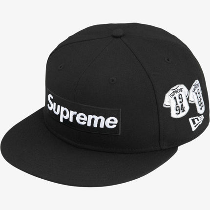 Supreme x New Era 'Baseball Jerseys Box Logo' Fitted Hat Black (FW24) - SOLE SERIOUSS (1)