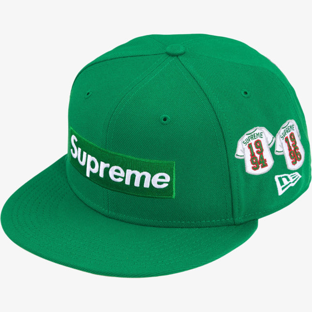 Supreme x New Era 'Baseball Jerseys Box Logo' Fitted Hat Green (FW24) - SOLE SERIOUSS (1)