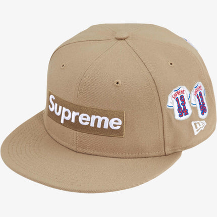 Supreme x New Era 'Baseball Jerseys Box Logo' Fitted Hat Khaki (FW24) - SOLE SERIOUSS (1)