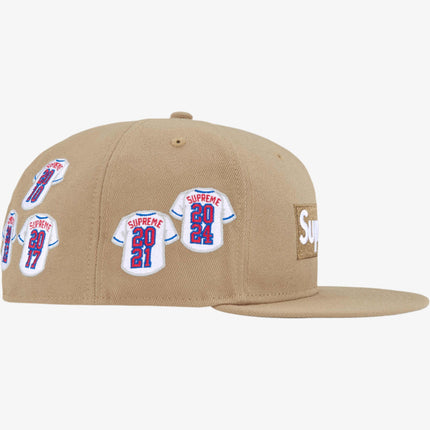 Supreme x New Era 'Baseball Jerseys Box Logo' Fitted Hat Khaki (FW24) - SOLE SERIOUSS (2)