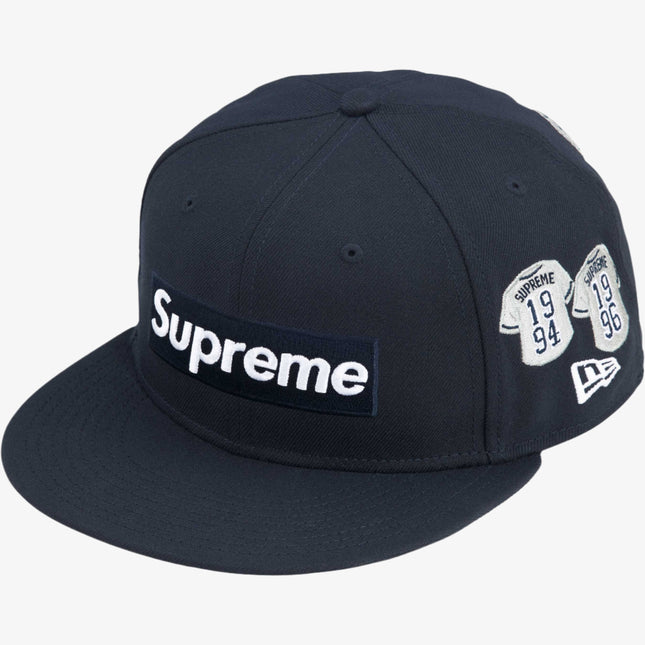 Supreme x New Era 'Baseball Jerseys Box Logo' Fitted Hat Navy (FW24) - SOLE SERIOUSS (1)