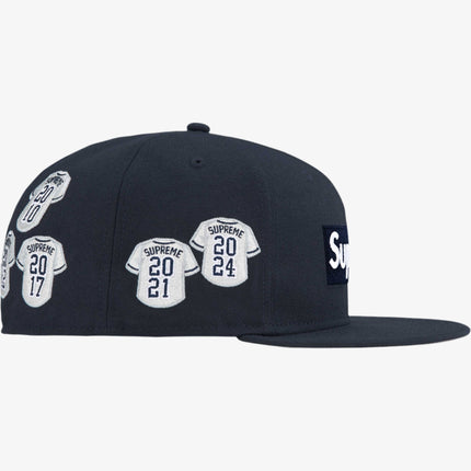 Supreme x New Era 'Baseball Jerseys Box Logo' Fitted Hat Navy (FW24) - SOLE SERIOUSS (2)