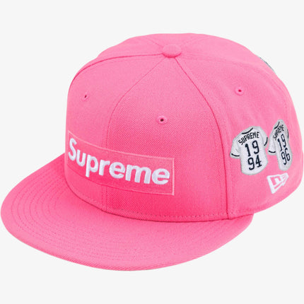 Supreme x New Era 'Baseball Jerseys Box Logo' Fitted Hat Pink (FW24) - SOLE SERIOUSS (1)