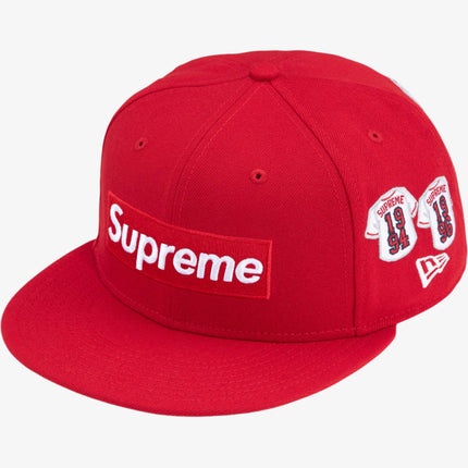 Supreme x New Era 'Baseball Jerseys Box Logo' Fitted Hat Red (FW24) - SOLE SERIOUSS (1)