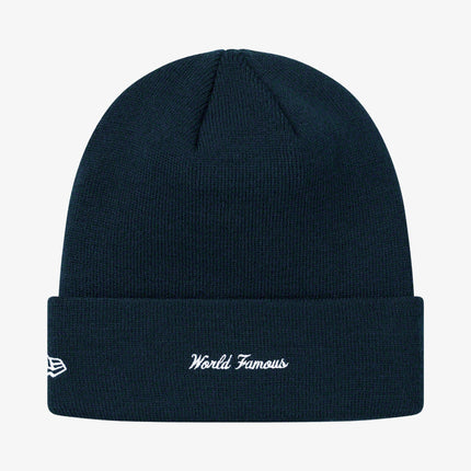 Supreme x New Era Beanie 'Bandana Box Logo' Navy (FW19) - SOLE SERIOUSS (2)