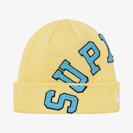 Supreme x New Era Beanie 'Big Arc' Light Yellow (FW20) - SOLE SERIOUSS (1)