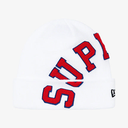 Supreme x New Era Beanie 'Big Arc' White (FW20) - SOLE SERIOUSS (1)