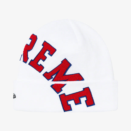 Supreme x New Era Beanie 'Big Arc' White (FW20) - SOLE SERIOUSS (2)