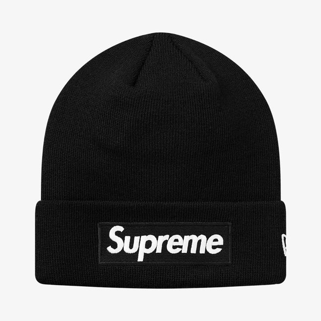 Supreme x New Era Beanie 'Box Logo' Black (FW18) - SOLE SERIOUSS (1)