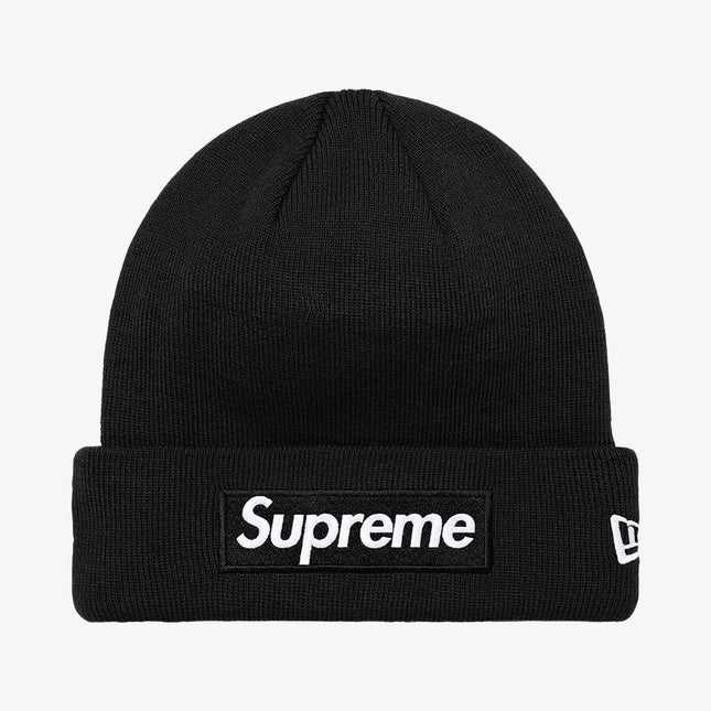 Supreme x New Era Beanie 'Box Logo' Black (FW21) - SOLE SERIOUSS (1)