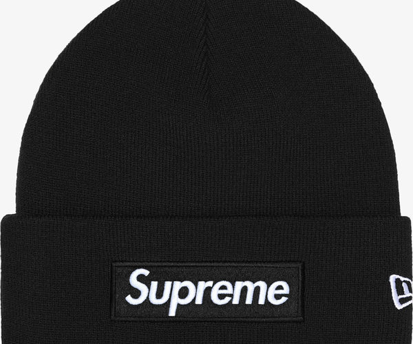 Supreme x New Era Beanie 'Box Logo' Black (FW25) – SOLE SERIOUSS