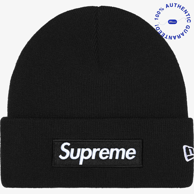 Supreme x New Era Beanie 'Box Logo' Black (FW25) | SOLE SERIOUSS [1]