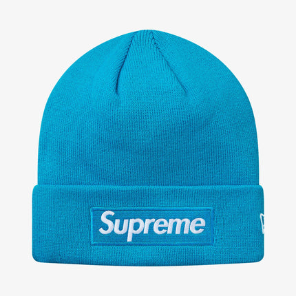 Supreme x New Era Beanie 'Box Logo' Bright Royal (FW18) - SOLE SERIOUSS (1)