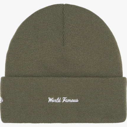 Supreme x New Era Beanie 'Box Logo' Light Olive Green (FW25) | SOLE SERIOUSS [2]