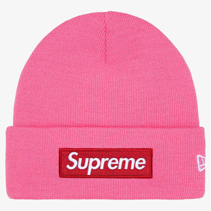 Supreme x New Era Beanie 'Box Logo' Magenta Pink / Red (FW25) | SOLE SERIOUSS [1]