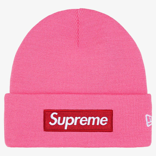 Supreme x New Era Beanie 'Box Logo' Magenta Pink / Red (FW25