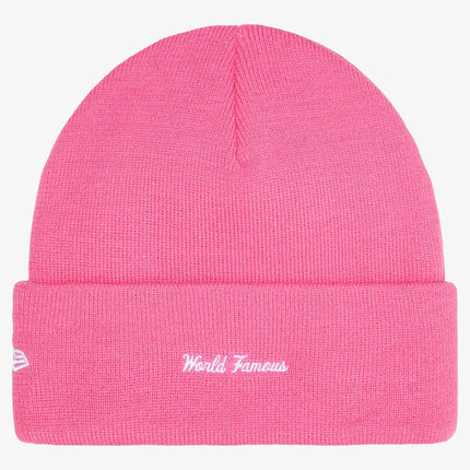 Supreme x New Era Beanie 'Box Logo' Magenta Pink / Red (FW25) | SOLE SERIOUSS [2]