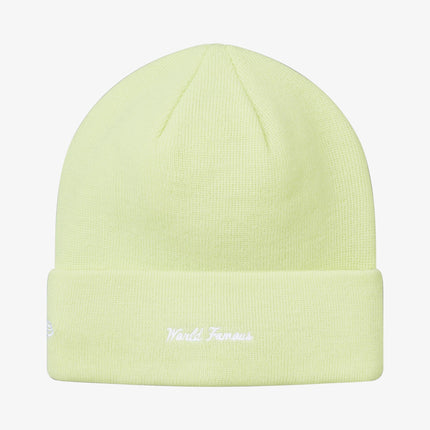 Supreme x New Era Beanie 'Box Logo' Pale Lime (FW17) - SOLE SERIOUSS (2)