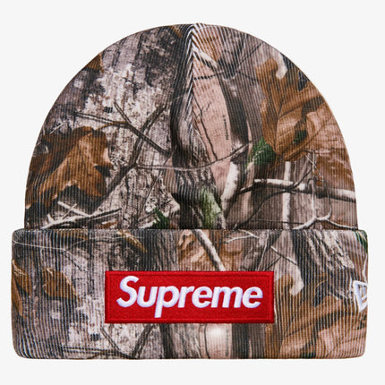 Supreme x New Era Beanie 'Box Logo' Realtree AP Camo / Red (FW25) | SOLE SERIOUSS [1]