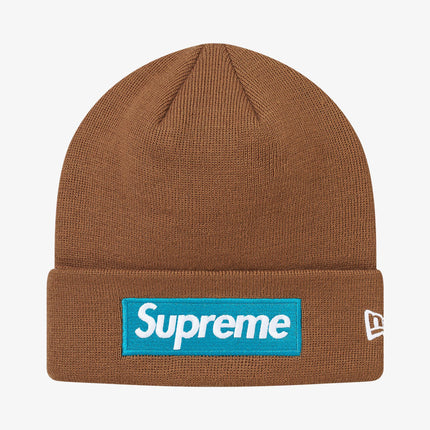 Supreme x New Era Beanie 'Box Logo' Rust Brown (FW17) - SOLE SERIOUSS (1)