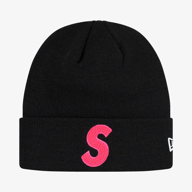 Supreme x New Era Beanie 'S Logo' Black (FW19) - SOLE SERIOUSS (1)