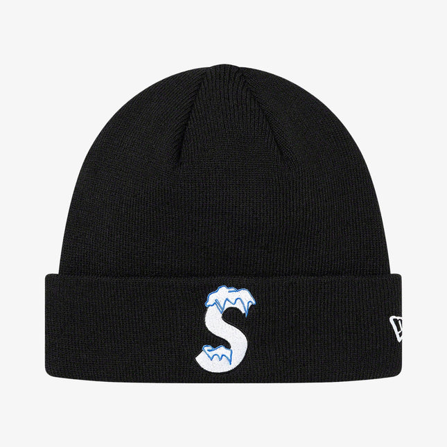 Supreme x New Era Beanie 'S Logo' Black (FW20) - SOLE SERIOUSS (1)