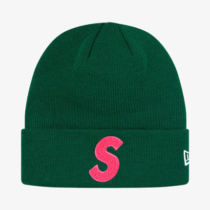 Supreme x New Era Beanie 'S Logo' Green (FW19) - SOLE SERIOUSS (1)