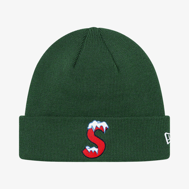 Supreme x New Era Beanie 'S Logo' Green (FW20) - SOLE SERIOUSS (1)