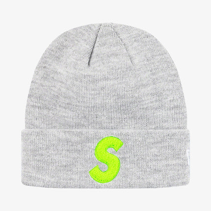 Supreme x New Era Beanie 'S Logo' Heather Grey (FW19) - SOLE SERIOUSS (1)