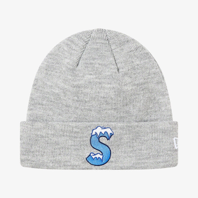 Supreme x New Era Beanie 'S Logo' Heather Grey (FW20) - SOLE SERIOUSS (1)