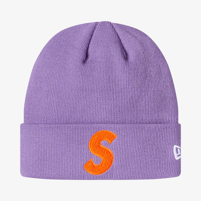 Supreme x New Era Beanie 'S Logo' Light Violet (FW19) - SOLE SERIOUSS (1)