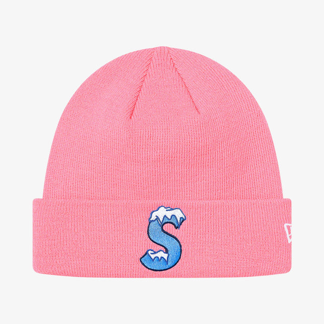 Supreme x New Era Beanie 'S Logo' Pink (FW20) - SOLE SERIOUSS (1)