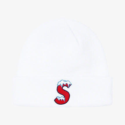 Supreme x New Era Beanie 'S Logo' White FW20 - SOLE SERIOUSS (1)