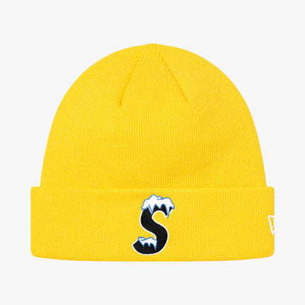 Supreme x New Era Beanie 'S Logo' Yellow (FW20) - SOLE SERIOUSS (1)