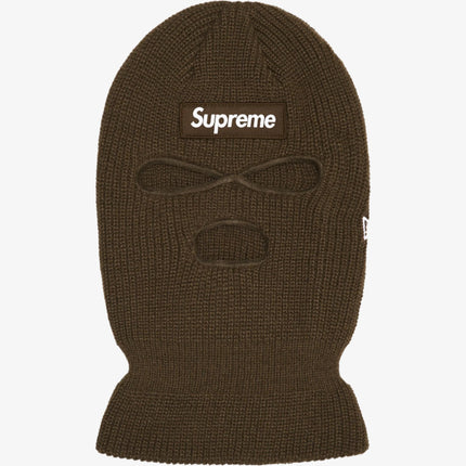 Supreme x New Era Box Logo Balaclava Brown (FW24) - SOLE SERIOUSS (1)