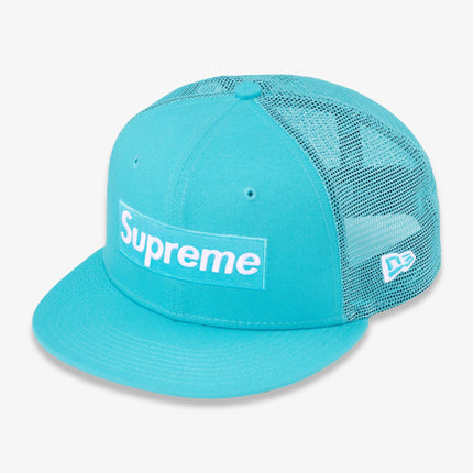 Supreme x New Era 'Box Logo' Mesh Back Fitted Hat Blue (SS23) | SOLE SERIOUSS [1]