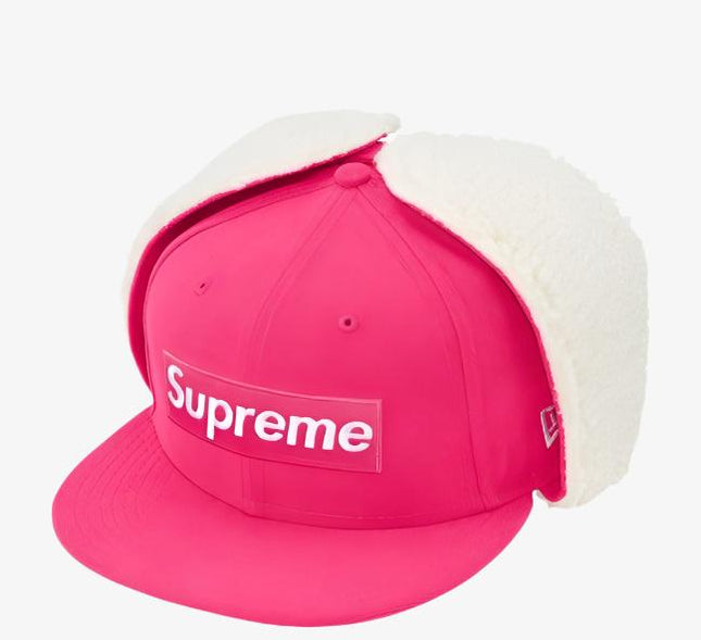 Supreme x New Era Earflap Fitted Hat 'Box Logo' Pink (FW21) - SOLE SERIOUSS (1)